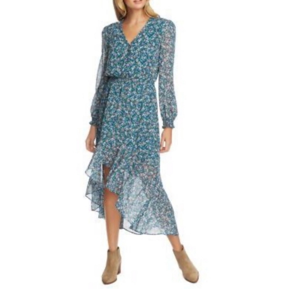NEW 1. State Veridian Blooms Floral High Low Hem Plus Size 3X - Picture 1 of 14